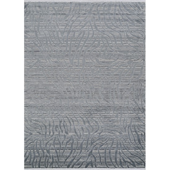 Couristan Siena Serpentine Steel-Ivory Rug 5'3" x 7'2"