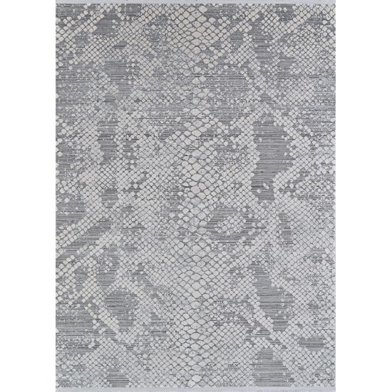 Couristan Siena Inverno Grey-Ivory Rug 5'3" x 7'2"