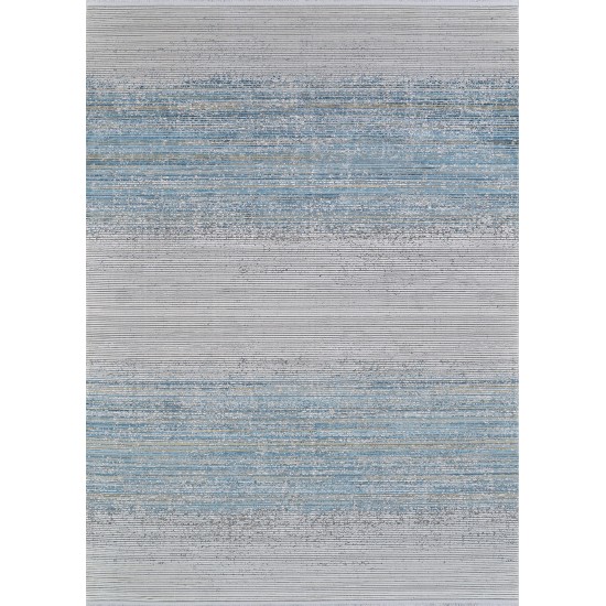 Couristan Siena Ombre Blue-Gold-Ivory Rug 5'3" x 7'2"