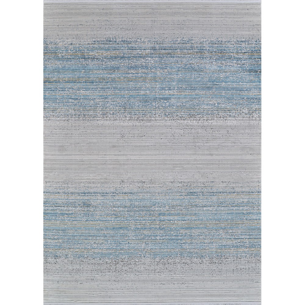 Couristan Siena Ombre Blue-Gold-Ivory Rug 5'3" x 7'2"