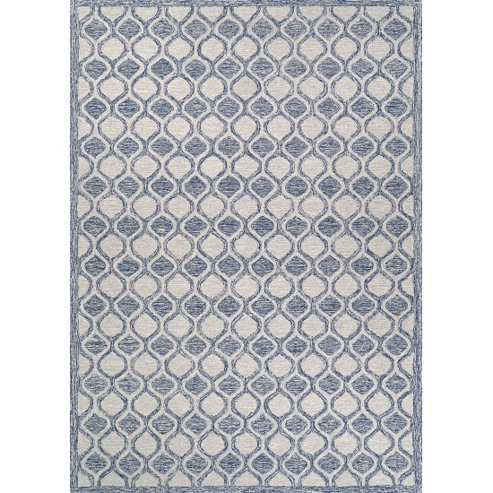 Couristan Silverthorne Mosaic Indigo Rug 5' x 8'