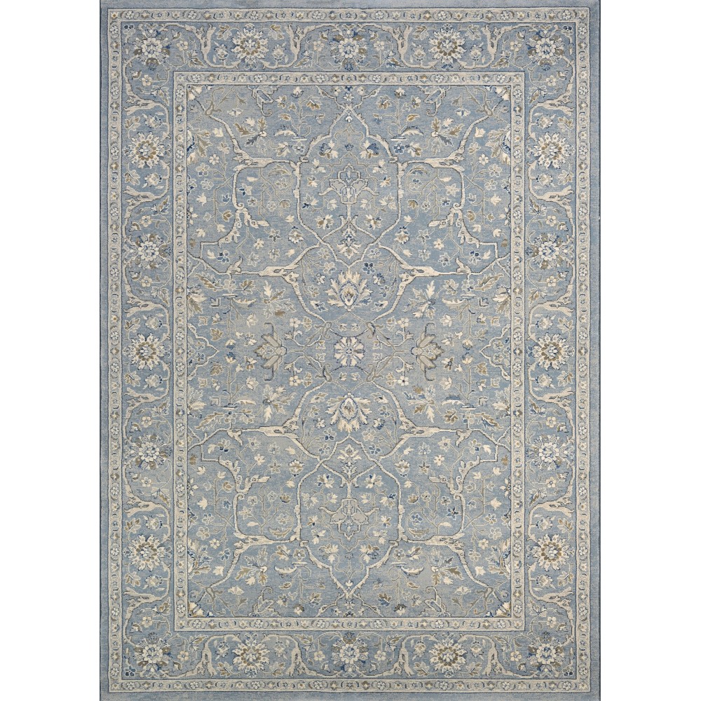 Couristan Sultan Treasures Floral Yazd Slate Blue Rug 2' x 3'7"