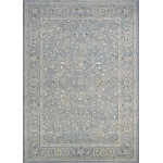 Couristan Sultan Treasures Floral Yazd Slate Blue Rug 6'6" x 9'6"
