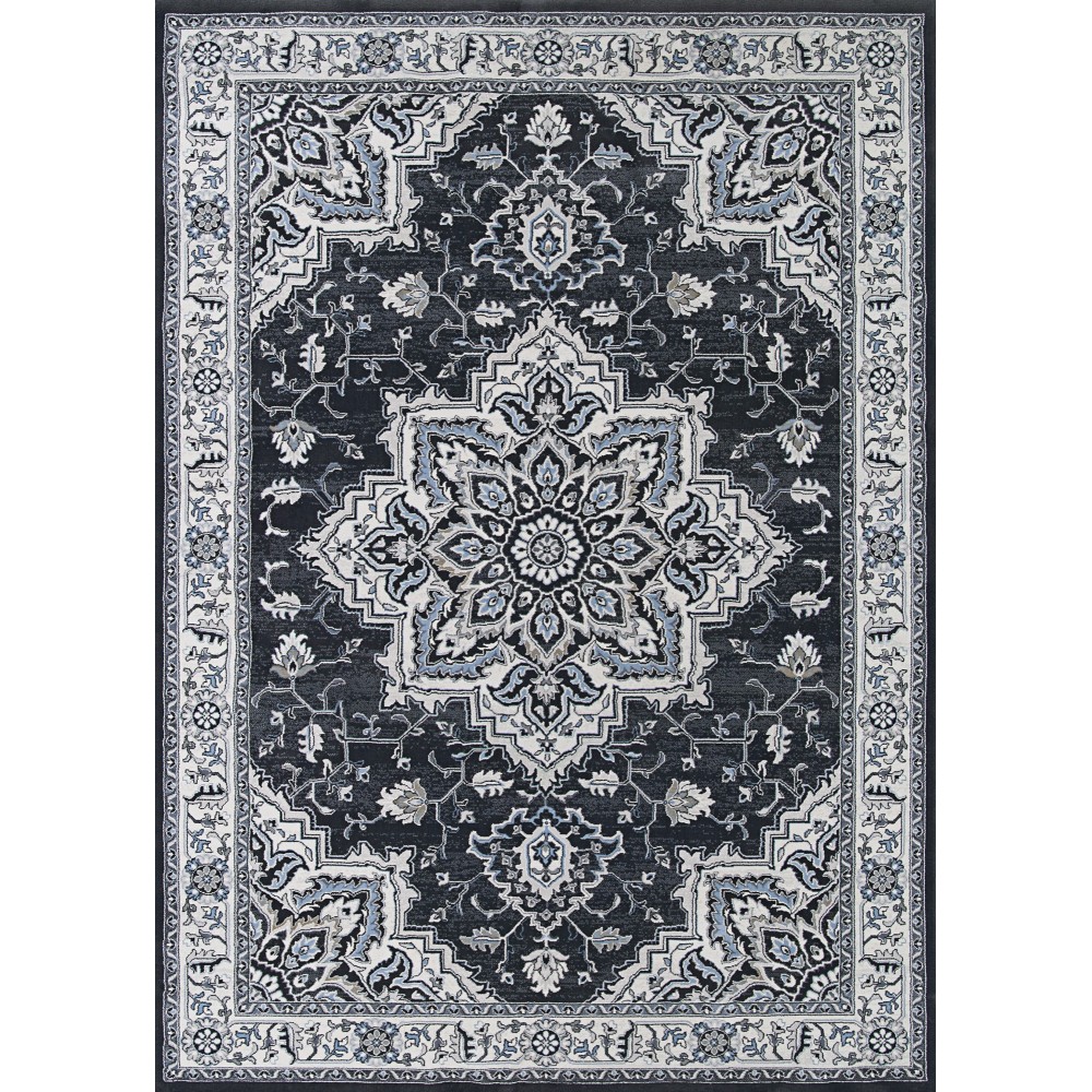 Couristan Sultan Treasures Harish Charcoal Rug 2' x 3'7"