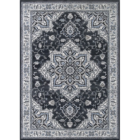 Couristan Sultan Treasures Harish Charcoal Rug 3'11" x 5'3"