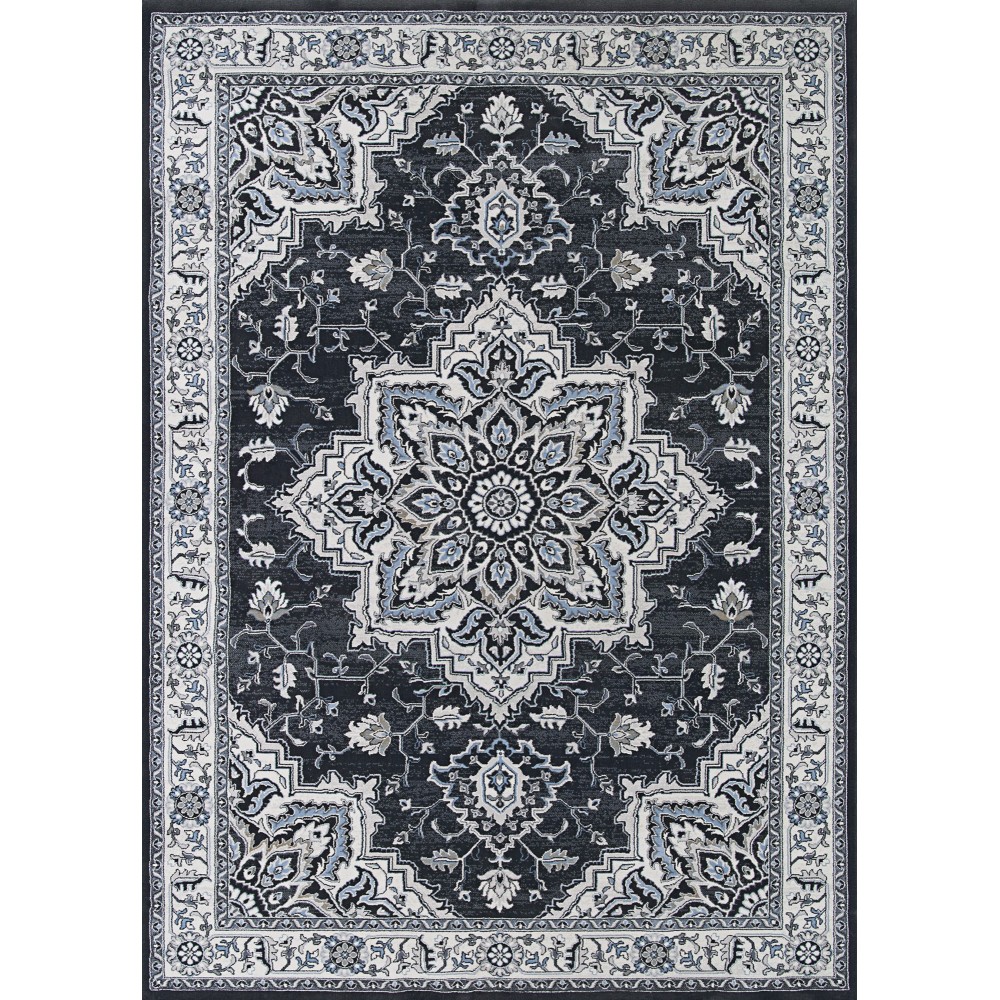 Couristan Sultan Treasures Harish Charcoal Rug 5'3" x 7'6"