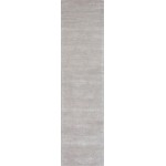 Pasargad Home Edgy Collection Silver Bamboo Silk & Wool Runner 2'6" X 8'0"