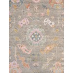 Pasargad Home Oushak Collection Silver Wool Area Rug 11'9" X 15'1"