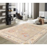 Pasargad Home Oushak Collection Beige Wool Area Rug 9'10" X 14'0"