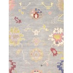 Pasargad Home Oushak Collection Blue Wool Area Rug 8'11" X 12'0"