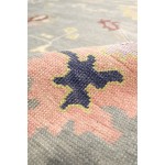 Pasargad Home Oushak Collection Blue Wool Area Rug 3'11" X 6'0"