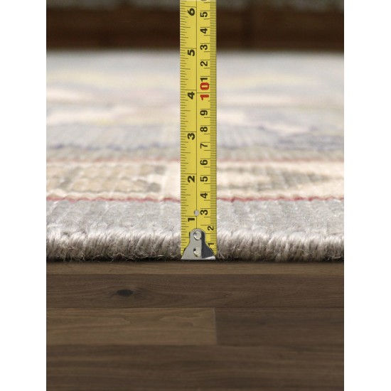 Pasargad Home Oushak Collection Blue Wool Area Rug 3'11" X 6'0"