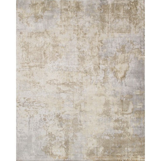 Pasargad Home Beverly Collection Silver Bamboo Silk Area Rug 6'0" X 9'0"