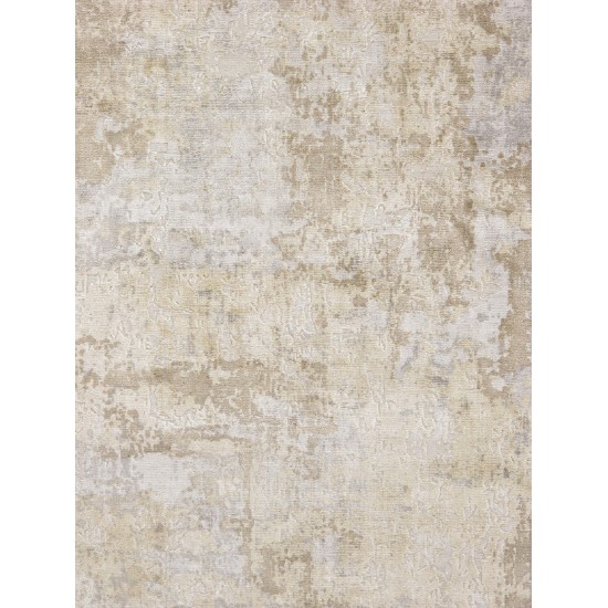 Pasargad Home Beverly Collection Silver Bamboo Silk Area Rug 6'0" X 9'0"