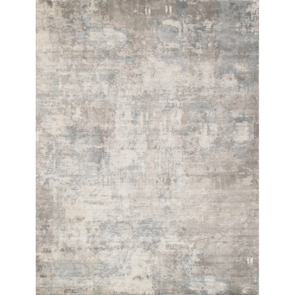 Pasargad Home Beverly Collection Grey Bamboo Silk Area Rug 6'0" X 9'0"