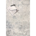 Pasargad Home Beverly Collection Grey Bamboo Silk Area Rug 6'0" X 9'0"