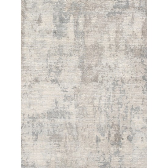 Pasargad Home Beverly Collection Grey/ Multi Bamboo Silk Area Rug 8'0" X 10'0"