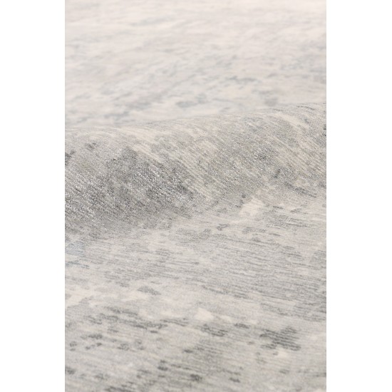 Pasargad Home Beverly Collection Grey/ Multi Bamboo Silk Area Rug 8'0" X 10'0"