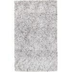 Pasargad Home Paris Shag Collection Silver Poly & Cotton Area Rug 10'0" X 14'0"