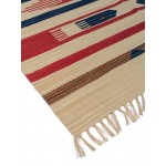 Pasargad Home Anatolian Collection Beige Cotton Area Rug 10'0" X 14'0"