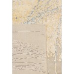 Pasargad Home Modern Collection Beige Silk & Wool Area Rug 9'5" X 12'5"