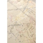 Pasargad Home Modern Collection Beige Silk & Wool Area Rug 12'6" X 15'7"