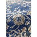 Pasargad Home Transitional Collection Blue Bamboo Silk & Wool Rug 9'0" X 11'10"