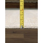 Pasargad Home Transitional Collection Silver Bamboo Silk & Wool Rug 4'0" X 5'9"