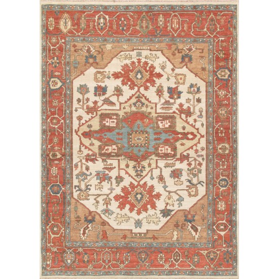 Pasargad Home Serapi Collection Ivory Wool Area Rug 9'8" X 13'10"