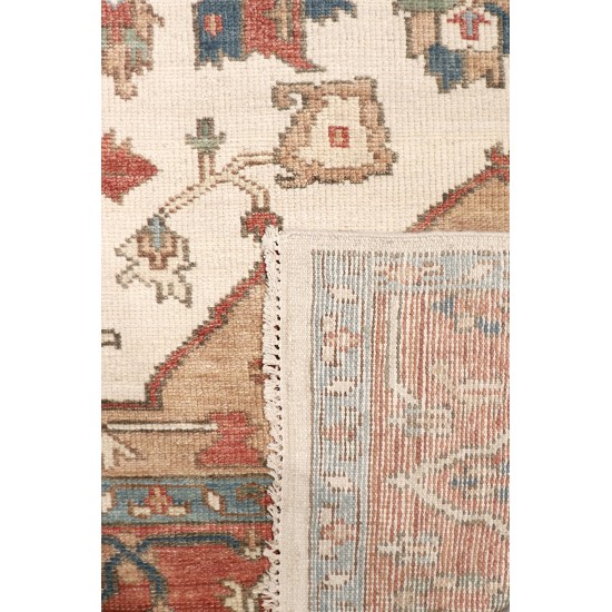 Pasargad Home Serapi Collection Ivory Wool Area Rug 9'8" X 13'10"