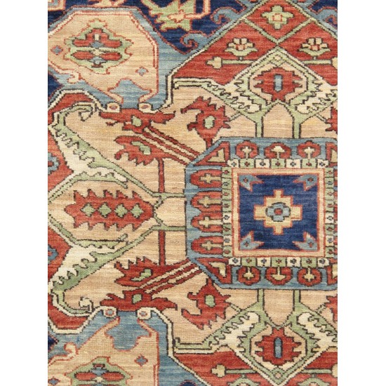Pasargad Home Serapi Collection Ivory Wool Area Rug 10'0" X 10'3"