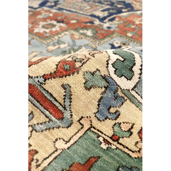 Pasargad Home Serapi Collection Rust Wool Area Rug 4'10" X 7'2"