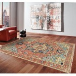 Pasargad Home Serapi Collection Rust Wool Area Rug 4'10" X 7'2"
