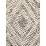 Pasargad Home Modern Collection Silver Bamboo Silk & Wool Area Rug 6'0" X 6'0"