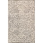 Pasargad Home Modern Collection Silver Bamboo Silk & Wool Area Rug 5'0" X 8'0"