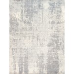 Pasargad Home Mirage Collection Grey/ Ivory Bamboo Silk Area Rug 10'0" X 14'0"