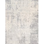 Pasargad Home Mirage Collection Grey/ Ivory Bamboo Silk Area Rug 10'0" X 14'0"