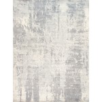 Pasargad Home Mirage Collection Grey/ Ivory Bamboo Silk Area Rug 7\'9" X 9\'9"