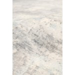 Pasargad Home Mirage Collection Grey/ Aqua Bamboo Silk Area Rug 7'9" X 9'9"