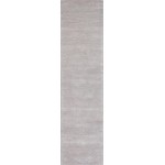 Pasargad Home Edgy Collection Silver Bamboo Silk & Wool Runner 2'6" X 10'0"