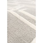 Pasargad Home Edgy Collection Silver Bamboo Silk & Wool Area Rug 12'0" X 15'0"