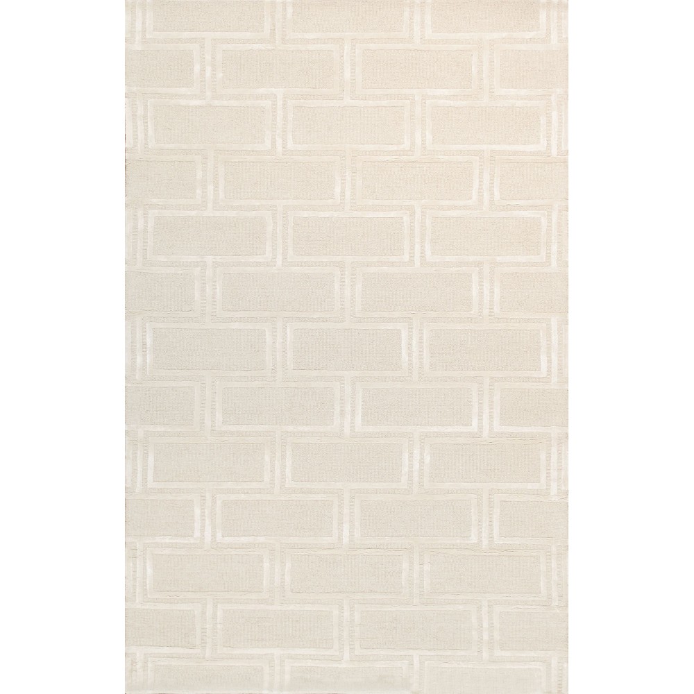 Pasargad Home Edgy Collection Bamboo Silk & Wool Area Rug 12'0" X 15'0" Ivory