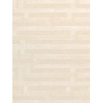 Pasargad Home Edgy Collection Ivory Bamboo Silk & Wool Area Rug 5'0" X 8'0"