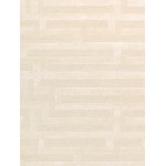 Pasargad Home Edgy Collection Ivory Bamboo Silk & Wool Area Rug 7'9" X 9'9"