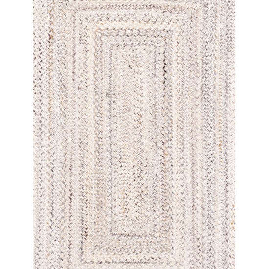 Pasargad Home Lagos Collection Ivory Poly Fabric Area Rug 10'0" X 14'0"