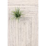 Pasargad Home Lagos Collection Ivory Poly Fabric Area Rug 10'0" X 14'0"