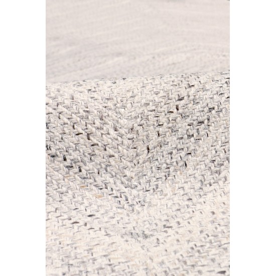 Pasargad Home Lagos Collection Ivory Poly Fabric Area Rug 10'0" X 14'0"