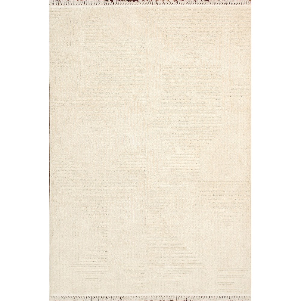 Pasargad Home Sutton Collection Area Rug 2'7" X 8'0", Ivory