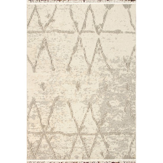 Pasargad Home Sutton Collection Ivory Rug 5'1" X 8'0"