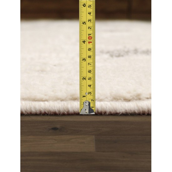 Pasargad Home Sutton Collection Ivory Rug 5'1" X 8'0"